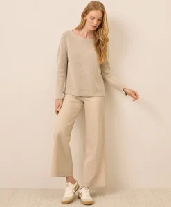 Organic Luxe Knit Boatneck Sweater