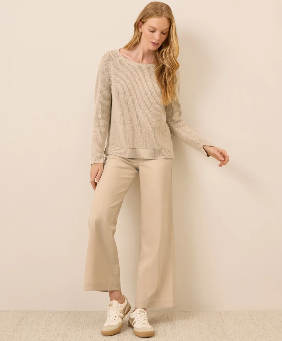 Organic Luxe Knit Boatneck Sweater