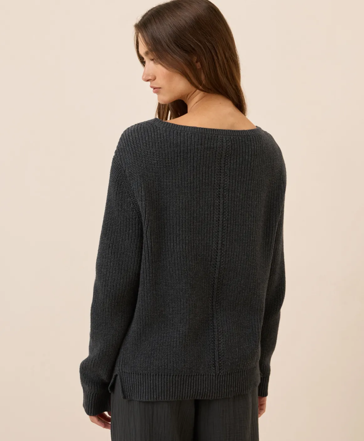 Organic Luxe Knit Boatneck Sweater