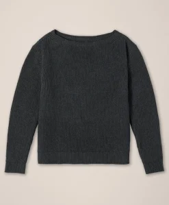 Organic Luxe Knit Boatneck Sweater
