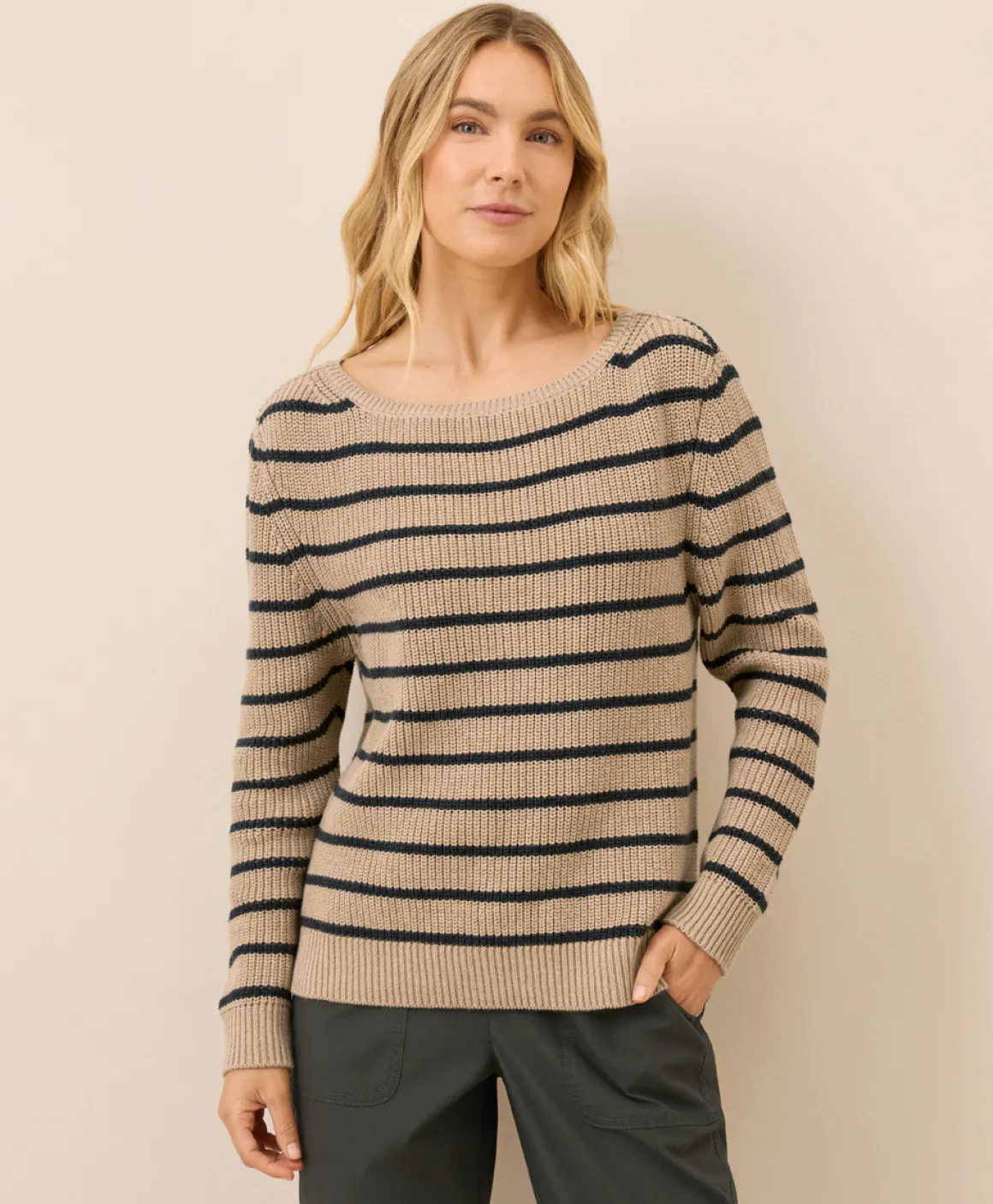 Organic Luxe Knit Boatneck Sweater