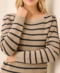 Organic Luxe Knit Boatneck Sweater