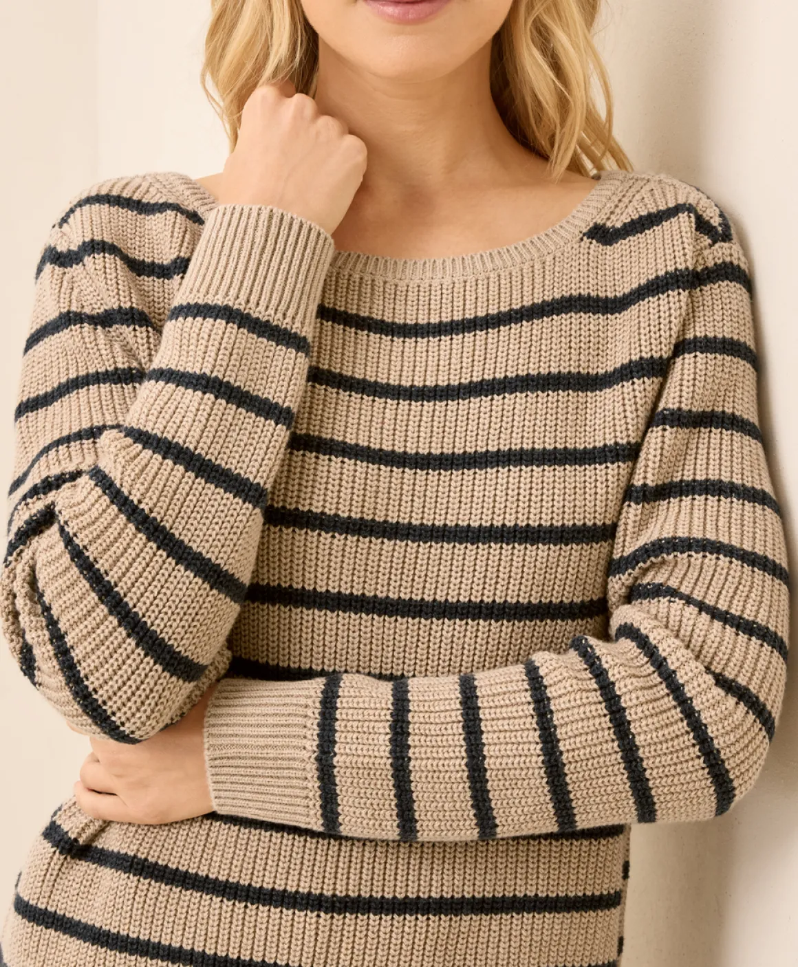 Organic Luxe Knit Boatneck Sweater