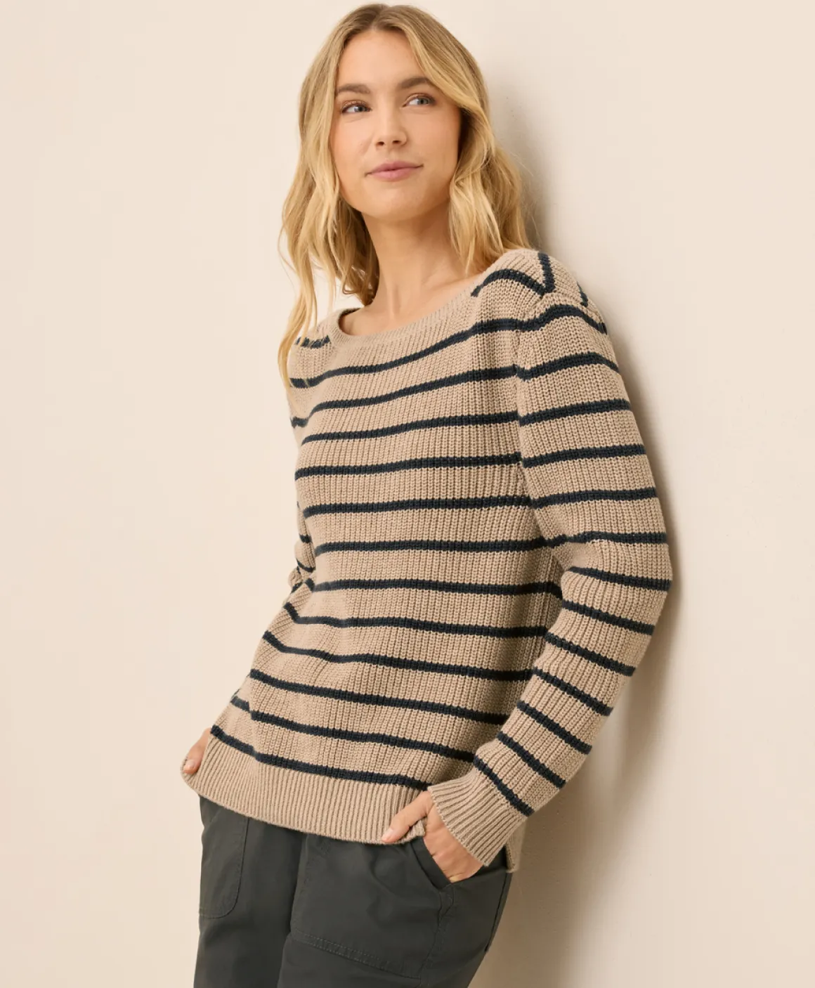 Organic Luxe Knit Boatneck Sweater