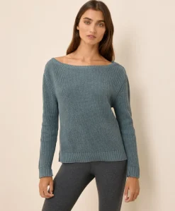 Organic Luxe Knit Boatneck Sweater