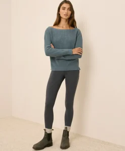 Organic Luxe Knit Boatneck Sweater