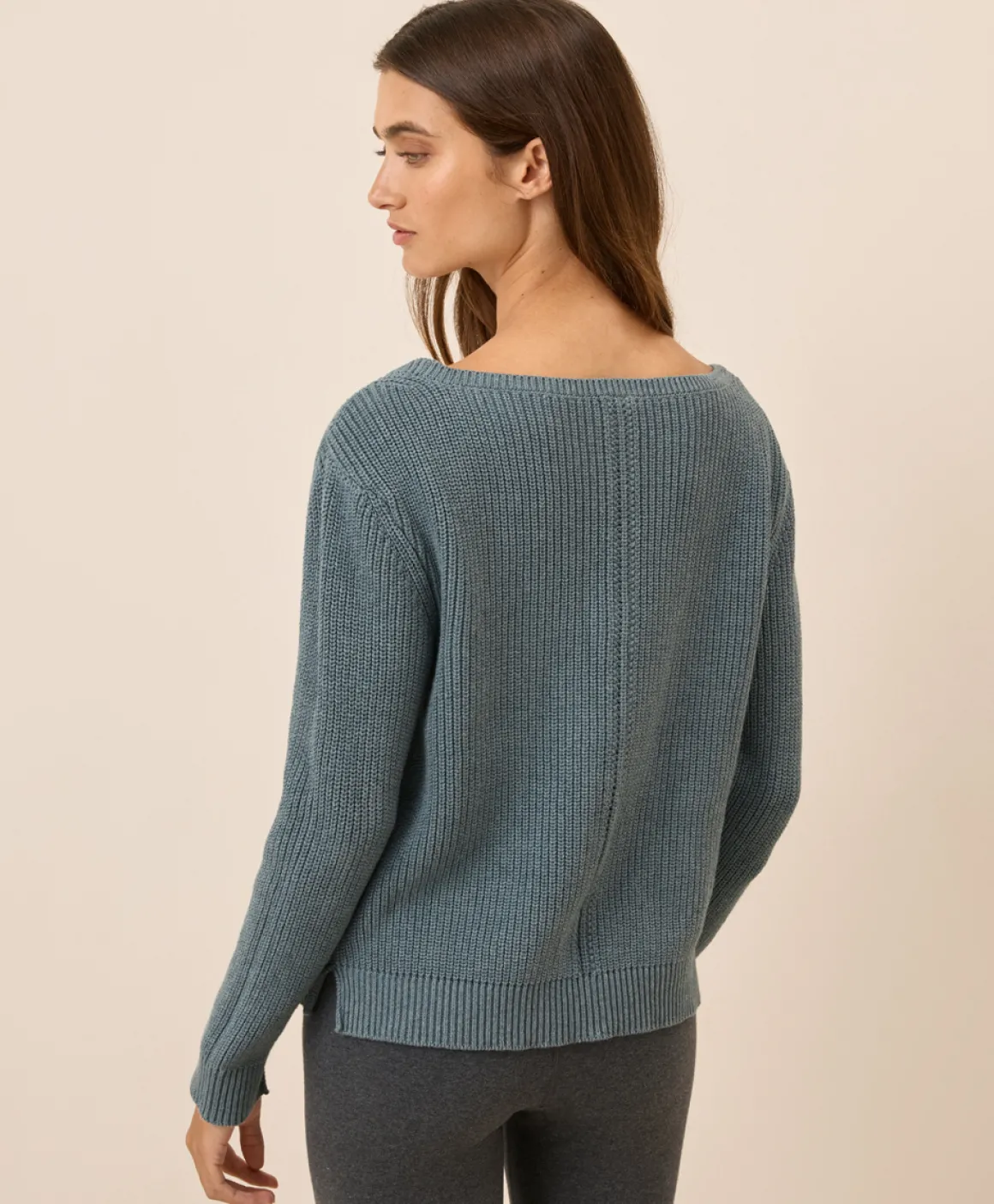 Organic Luxe Knit Boatneck Sweater