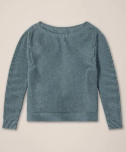 Organic Luxe Knit Boatneck Sweater