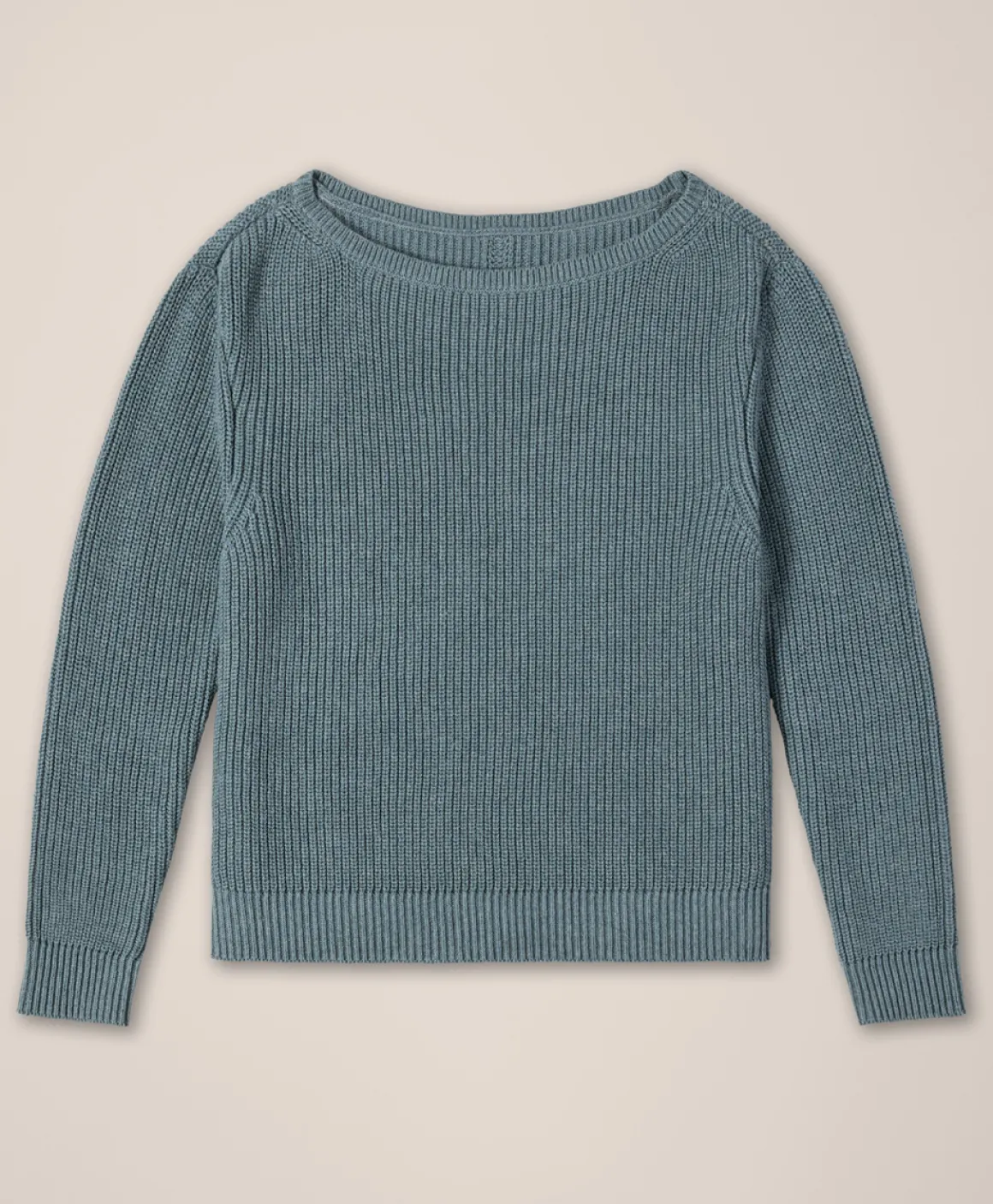 Organic Luxe Knit Boatneck Sweater