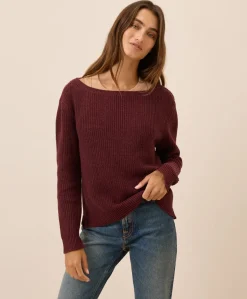 Organic Luxe Knit Boatneck Sweater