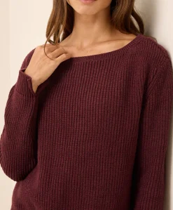 Organic Luxe Knit Boatneck Sweater