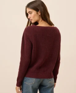 Organic Luxe Knit Boatneck Sweater