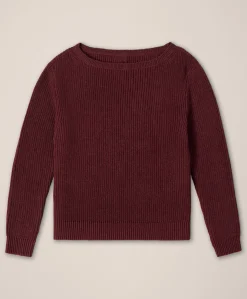 Organic Luxe Knit Boatneck Sweater