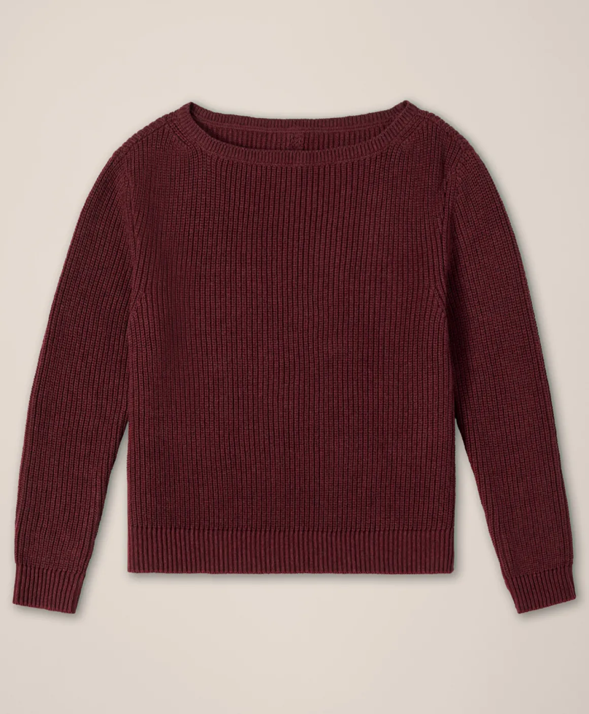 Organic Luxe Knit Boatneck Sweater