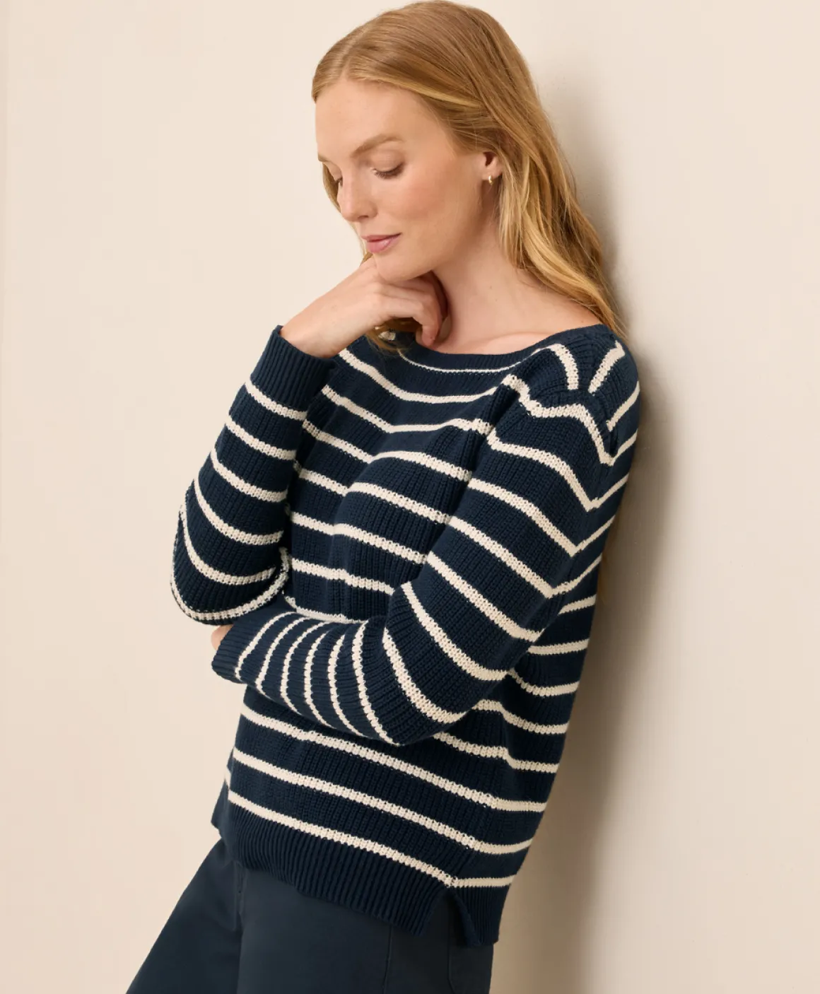 Organic Luxe Knit Boatneck Sweater
