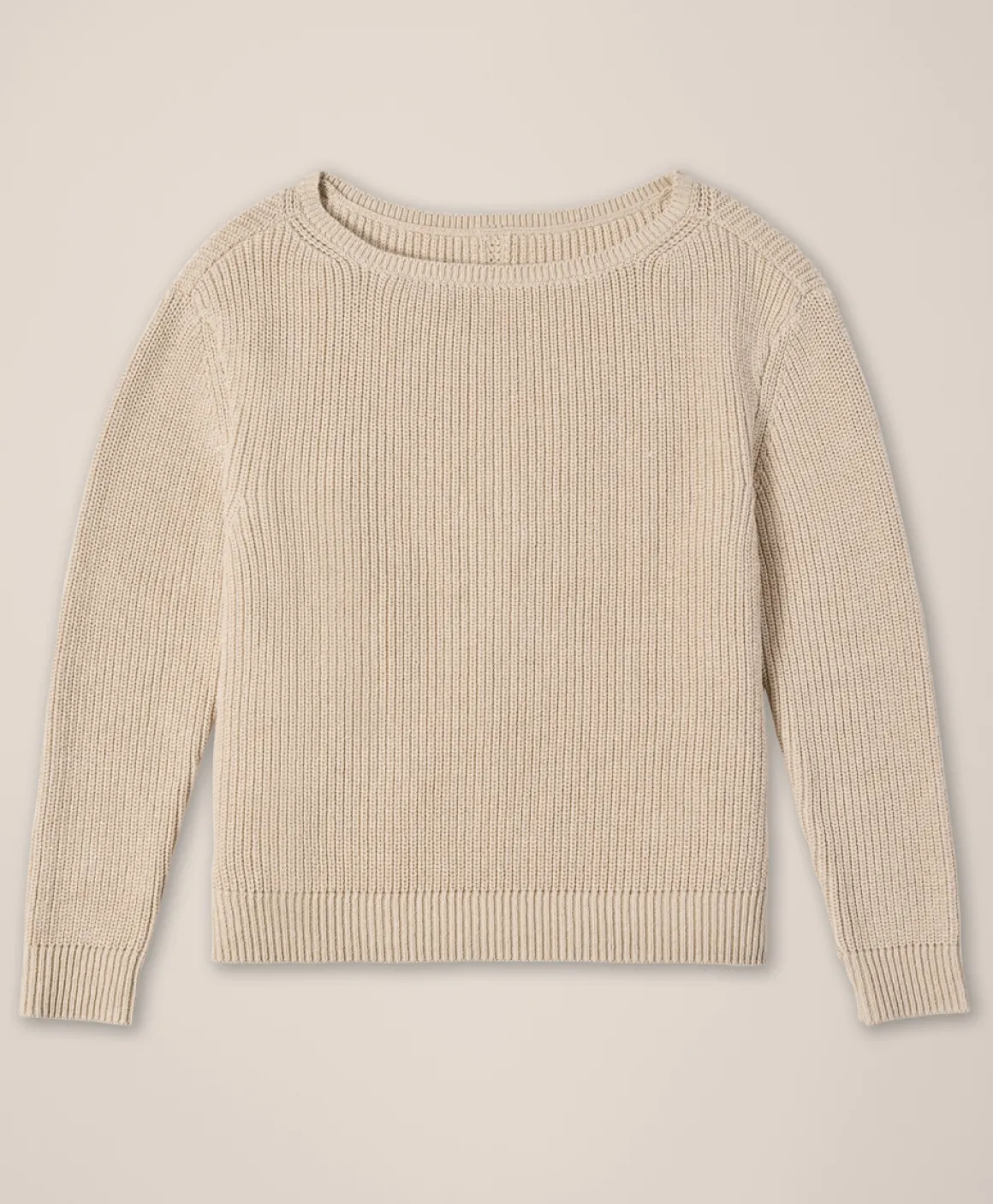Organic Luxe Knit Boatneck Sweater