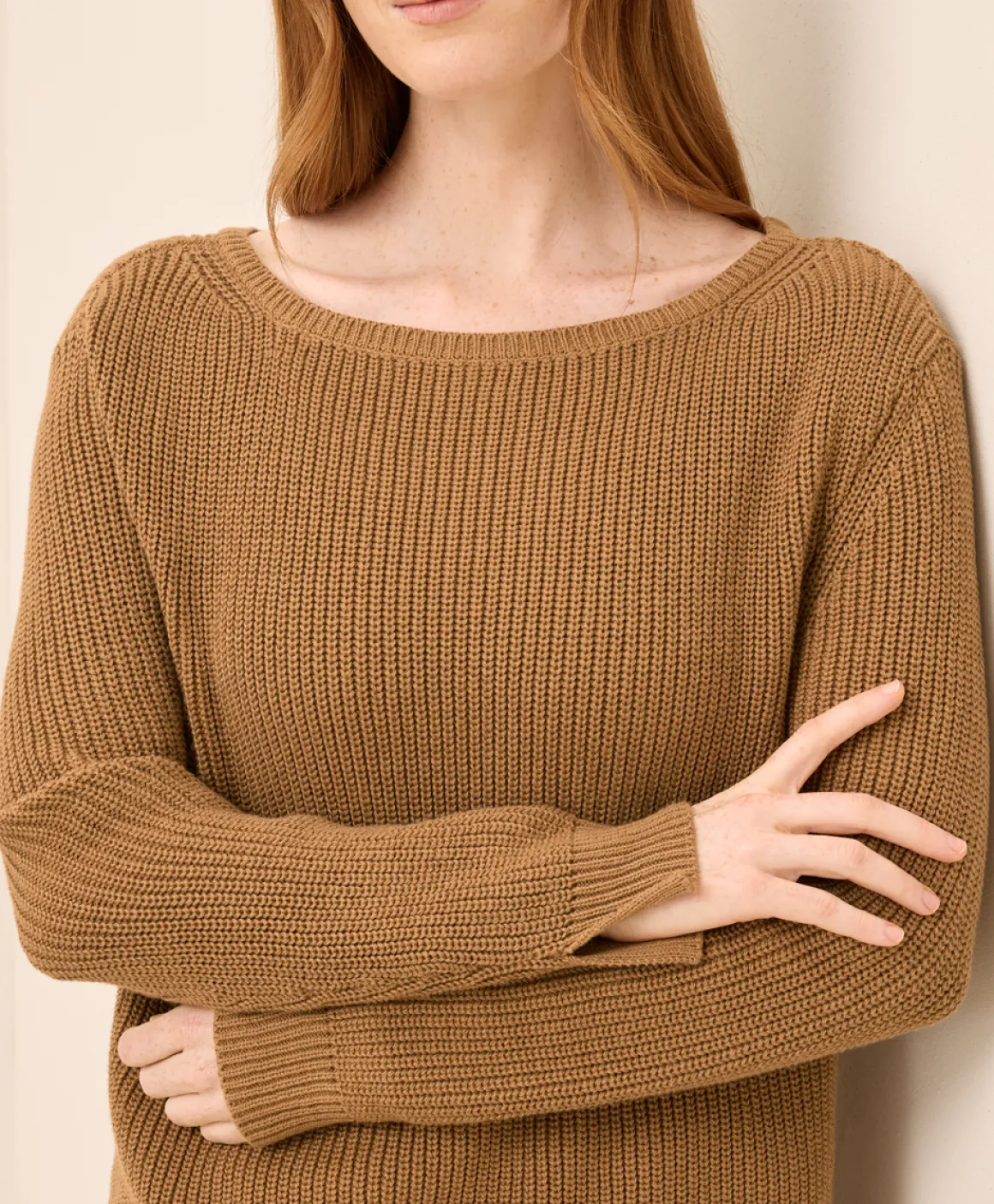 Organic Luxe Knit Boatneck Sweater