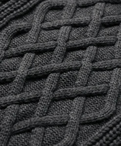 Organic Luxe Knit Cable Crew Sweater