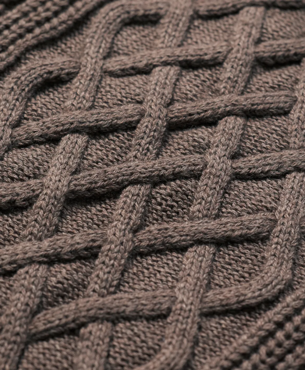 Organic Luxe Knit Cable Crew Sweater