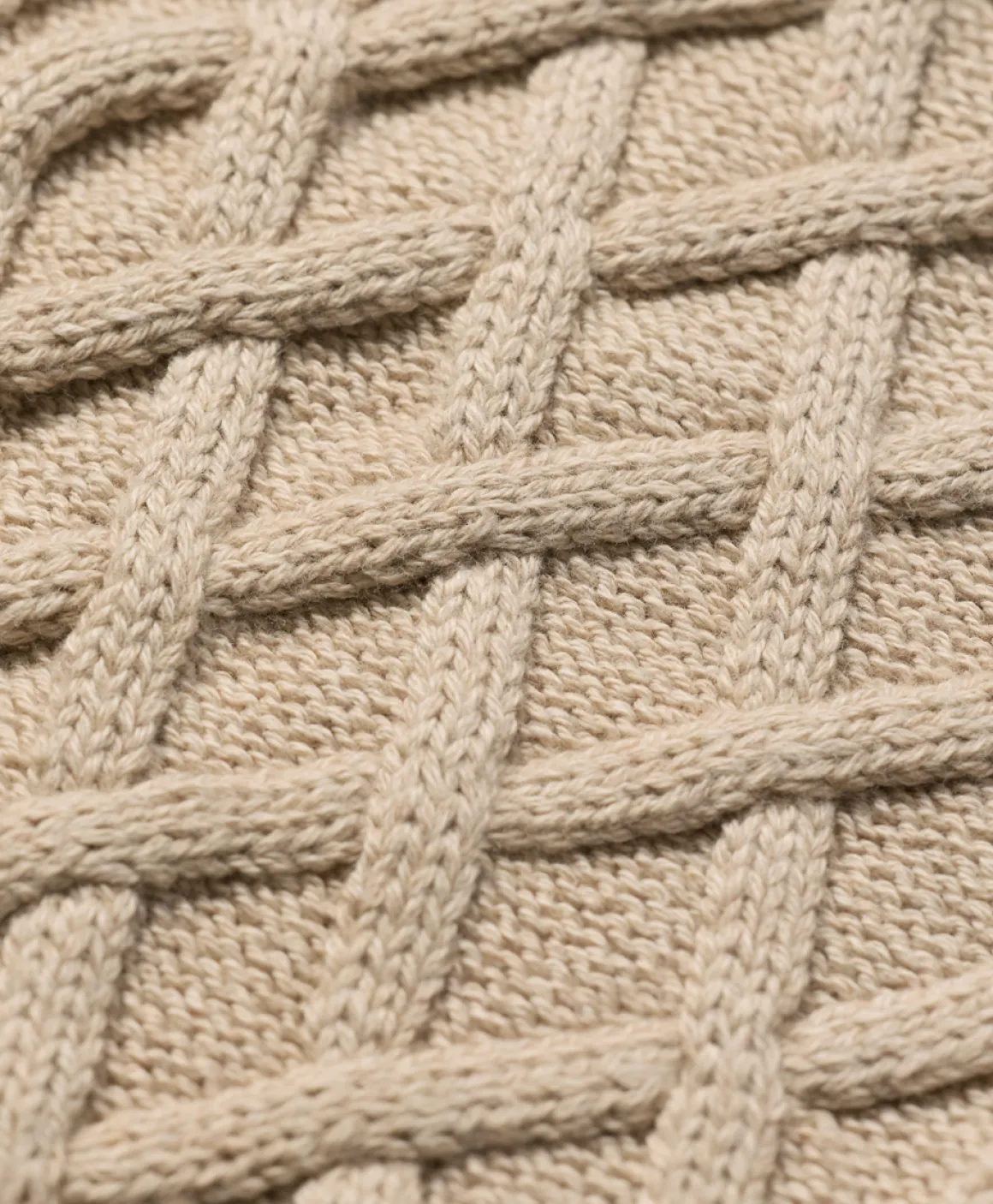Organic Luxe Knit Cable Crew Sweater