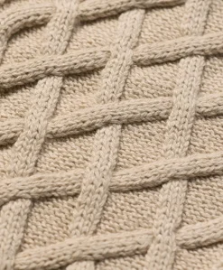 Organic Luxe Knit Cable Crew Sweater
