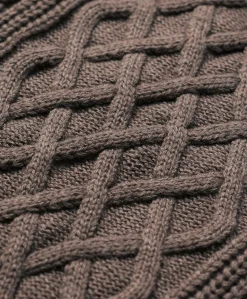Organic Luxe Knit Cable Crew Sweater