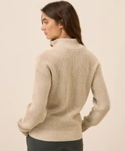Organic Luxe Knit Henley Sweater