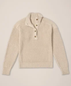 Organic Luxe Knit Henley Sweater