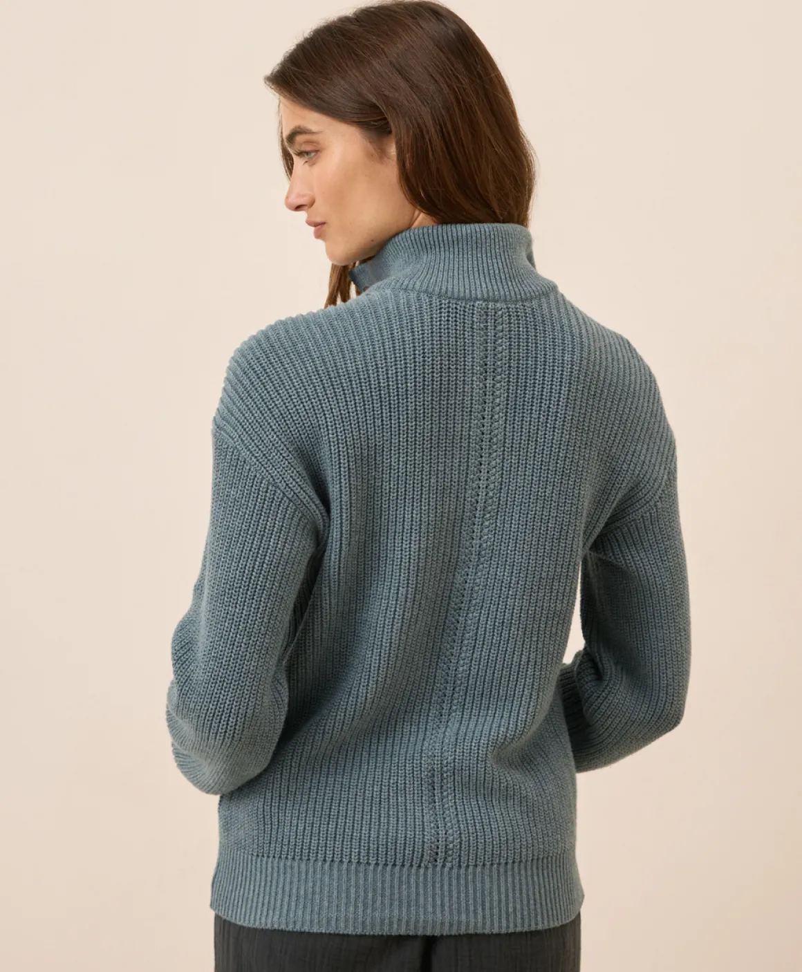 Organic Luxe Knit Henley Sweater