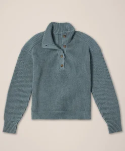 Organic Luxe Knit Henley Sweater