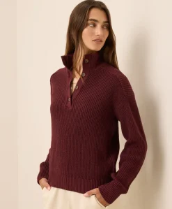 Organic Luxe Knit Henley Sweater