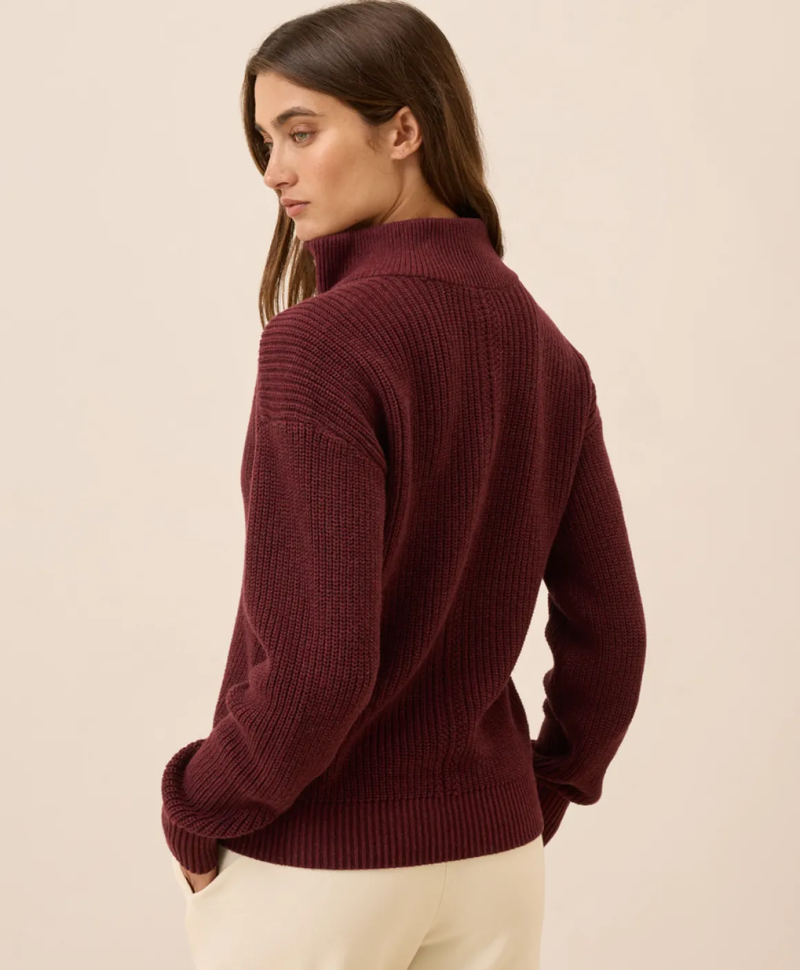 Organic Luxe Knit Henley Sweater
