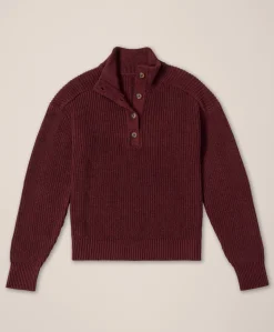 Organic Luxe Knit Henley Sweater