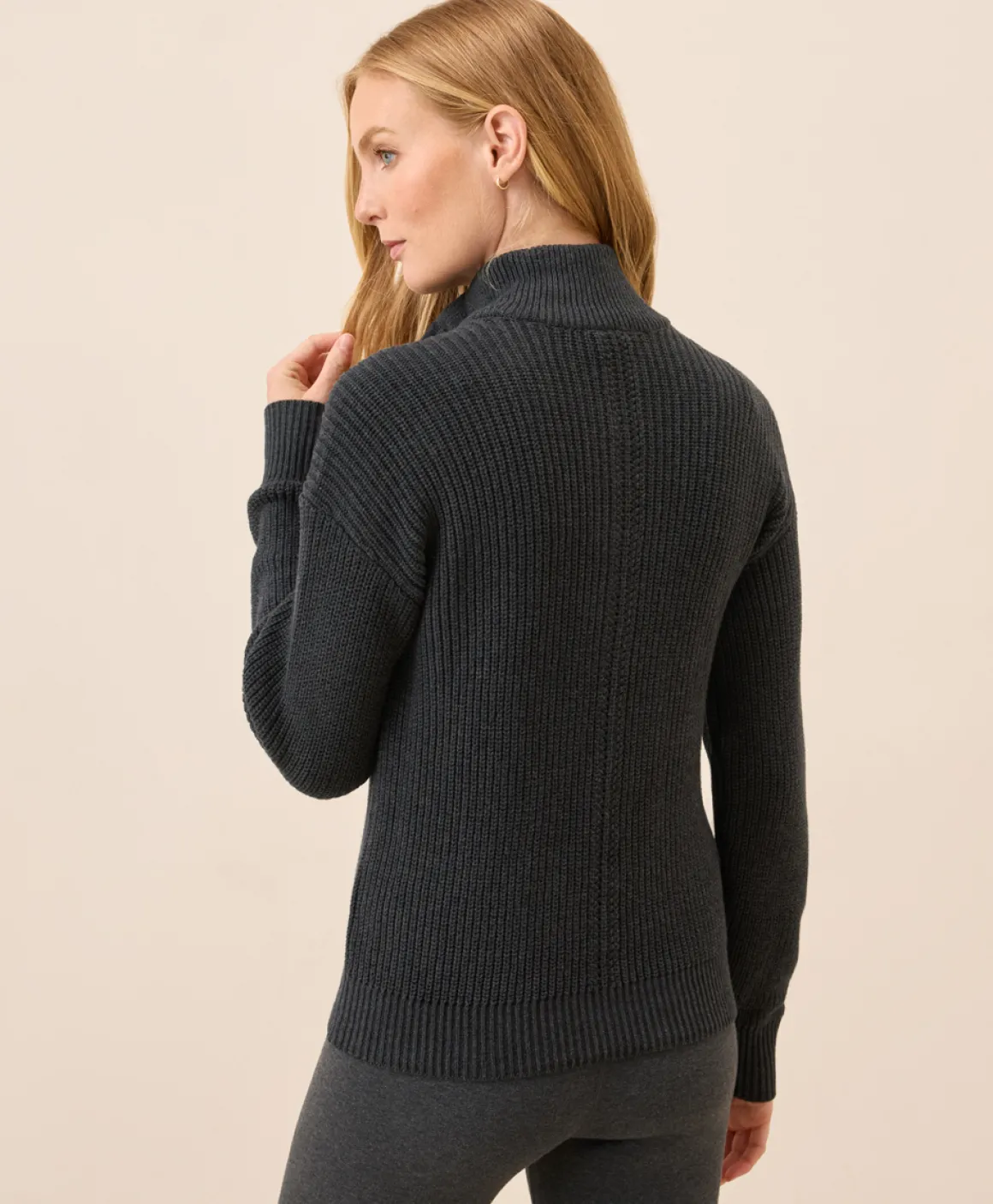 Organic Luxe Knit Henley Sweater