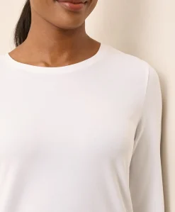 Organic Luxe Stretch Jersey Slim Long Sleeve Tee