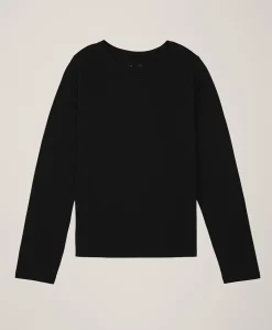 Organic Luxe Stretch Jersey Slim Long Sleeve Tee