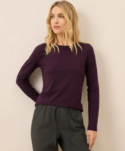 Organic Luxe Stretch Jersey Slim Long Sleeve Tee