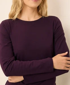 Organic Luxe Stretch Jersey Slim Long Sleeve Tee