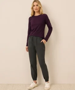 Organic Luxe Stretch Jersey Slim Long Sleeve Tee