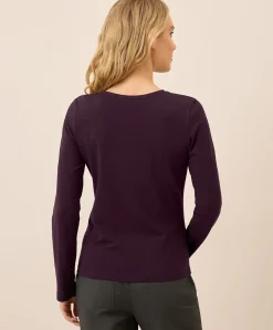 Organic Luxe Stretch Jersey Slim Long Sleeve Tee