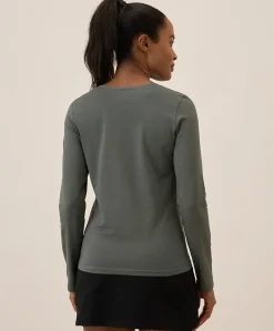 Organic Luxe Stretch Jersey Slim Long Sleeve Tee