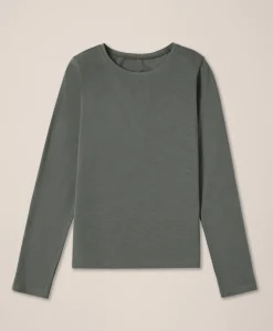 Organic Luxe Stretch Jersey Slim Long Sleeve Tee