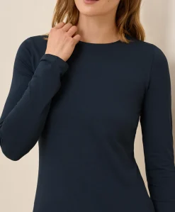Organic Luxe Stretch Jersey Slim Long Sleeve Tee