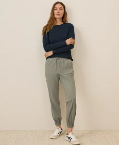 Organic Luxe Stretch Jersey Slim Long Sleeve Tee