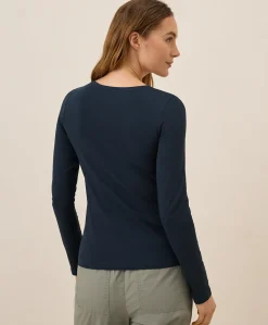 Organic Luxe Stretch Jersey Slim Long Sleeve Tee