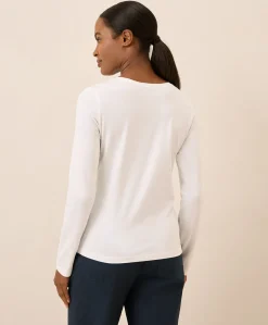 Organic Luxe Stretch Jersey Slim Long Sleeve Tee