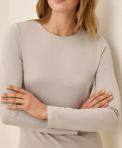 Organic Luxe Stretch Jersey Slim Long Sleeve Tee