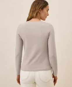 Organic Luxe Stretch Jersey Slim Long Sleeve Tee