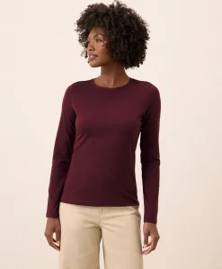 Organic Luxe Stretch Jersey Slim Long Sleeve Tee