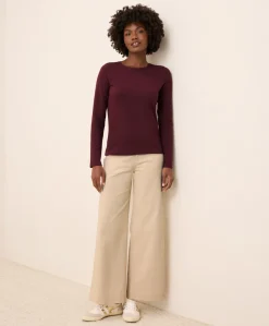 Organic Luxe Stretch Jersey Slim Long Sleeve Tee